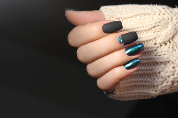 istock Manicured nails Nail Polish art design. 868220194