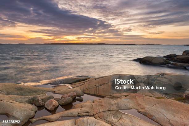 Foto de Pôr Do Sol Costa De Gotemburgo e mais fotos de stock de Suécia - Suécia, Arquipélago, Bohuslan