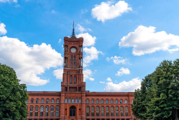 istock Panoramic view of the red town hall in Berlin Germany September 868230816