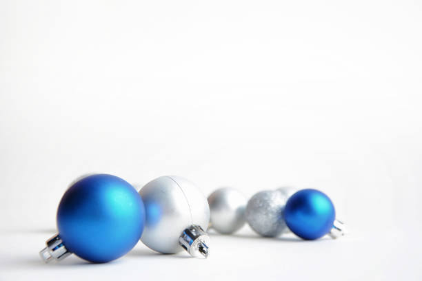 istock Christmas tree toys on a white background. Christmas decorations 868238278