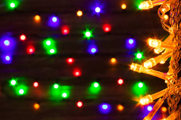 istock Abstract background. Blurred New Year lights garlands. 868247068