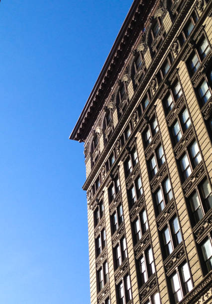 istock Single building and sky in New York 868249452