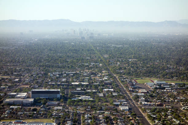 istock Central Avenue Running to Phoenix Downtown, AZ 868257192