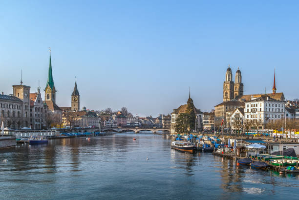 istock Limmat river in Zurich, Switzerland 868260424