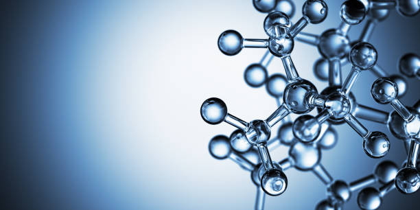 molecular structure - molecule molecular structure atom chemistry imagens e fotografias de stock