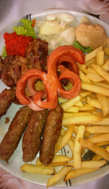 istock Serving Kebabs and French fries 868275282