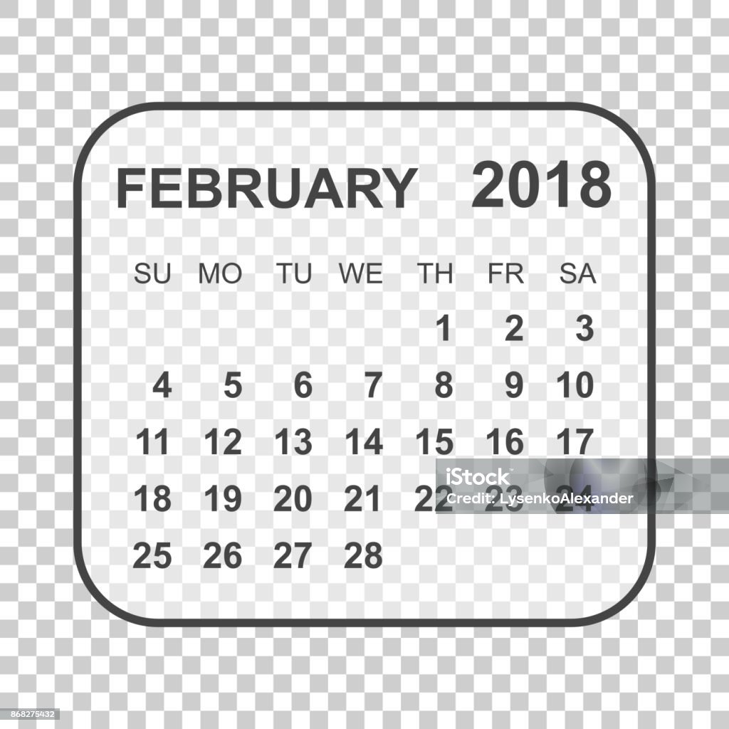 february-2018-calendar-calendar-planner-design-template-week-starts-on