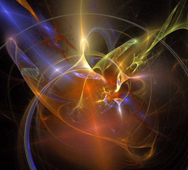 istock image of one Digital Fractal on Black Color 868275522