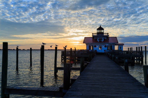 istock Manteo NC Marsh's Lighthouse at Christmas sunrise 868275738