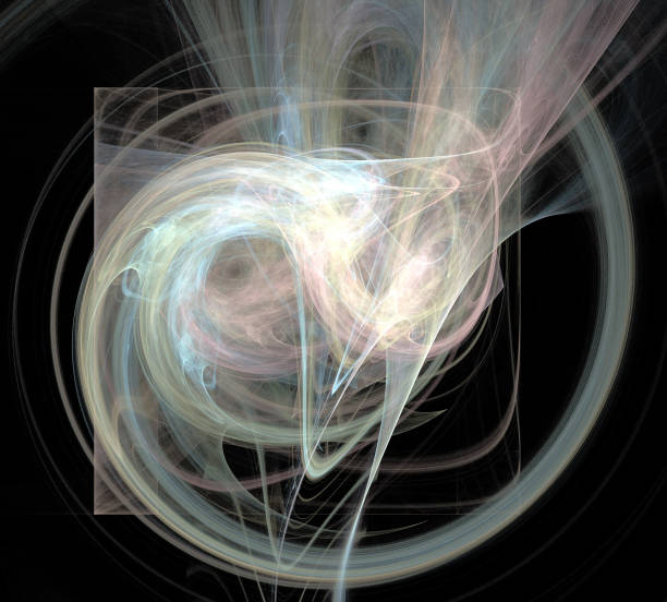 istock image of one Digital Fractal on Black Color 868278432