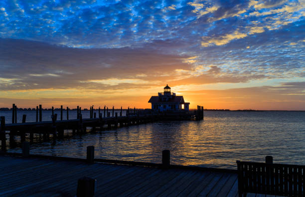 istock Manteo NC Marsh's Lighthouse at Christmas sunrise 868278530