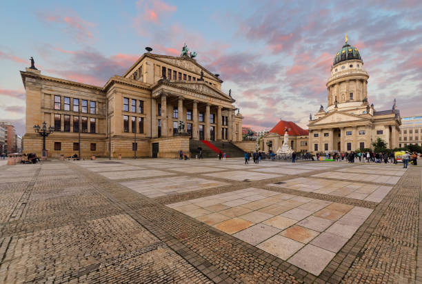 istock Gendarmenmarkt square with Berlin Concert Hall and German Cathedral 868281608