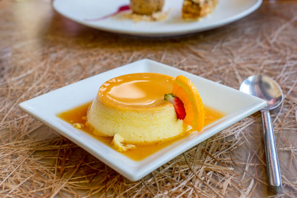 istock Flan, caramel or custard mexican dessert in Chile 868281712