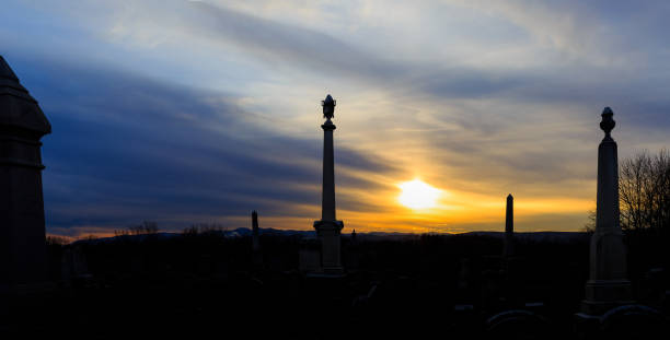istock East Greenbush cemetery over looking Catskill Mountains 868288192