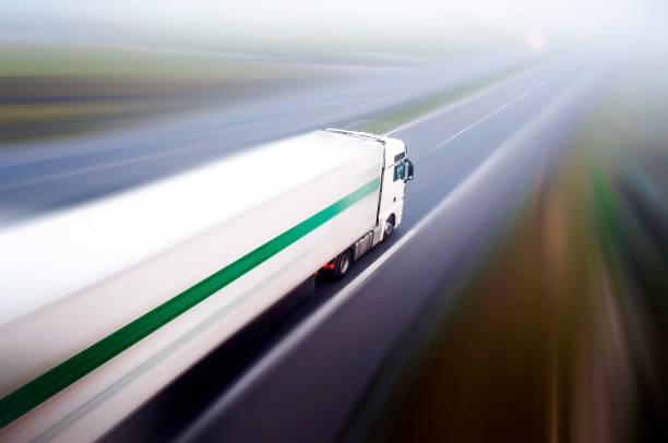 istock Abstract Motroway blur aerial view 868296578