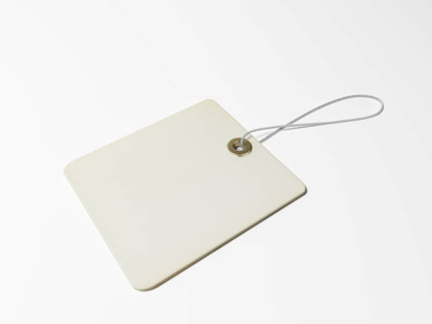 istock Square Shaped White Price Tag Isolated On White Background 868299104