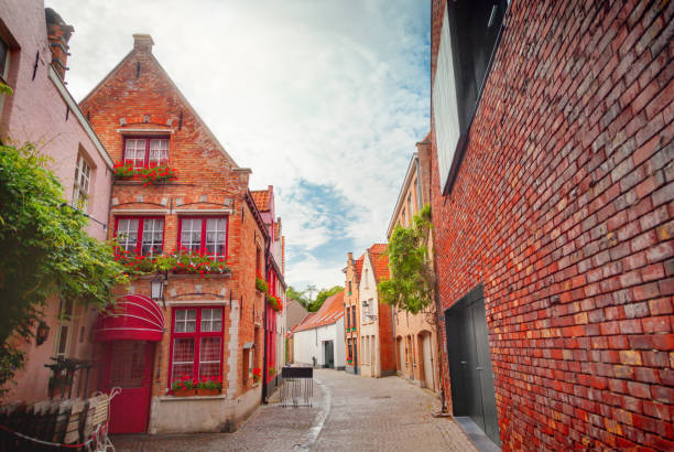 istock Street of Brugge, Belgium 868302352