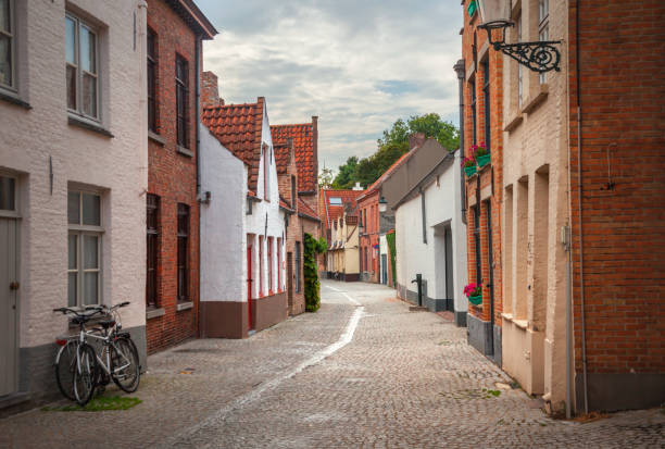 istock Street of Brugge, Belgium 868302404