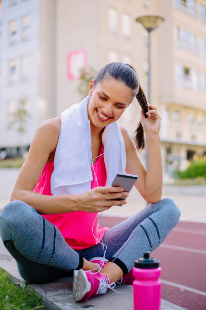 istock Young woman training outdoor 868313120
