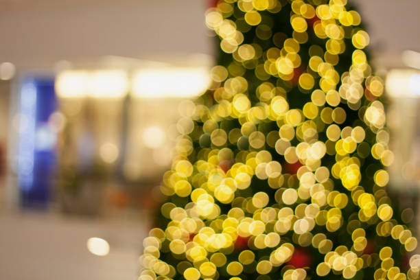 istock Abstract blurry bokeh Christmas with shopping mall defocused background 868324214