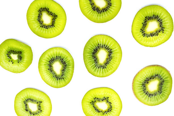 istock kiwi slices isolated on white background,kiwi fresh 868335992
