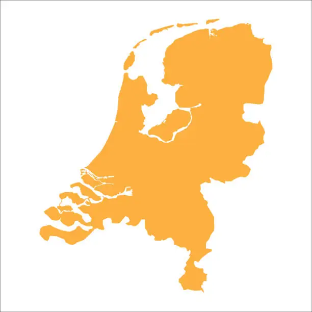 Vector illustration of Netherlands map