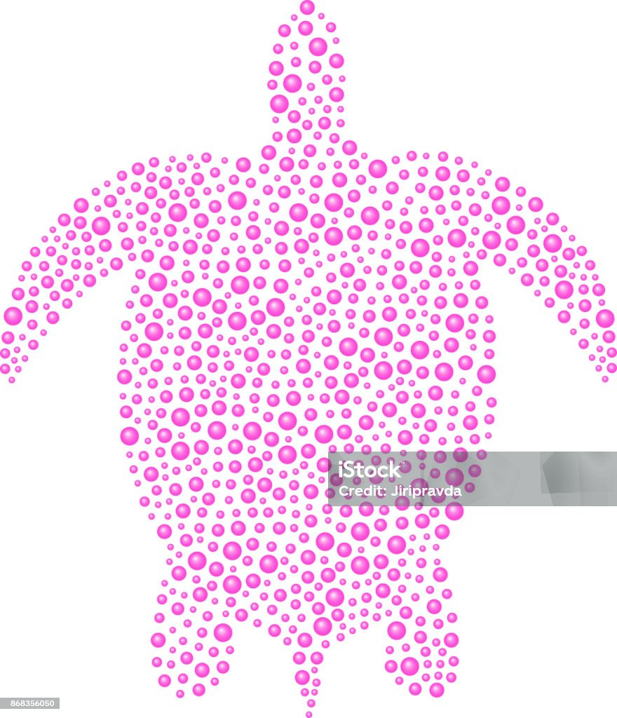 Turtleson Pink Pattern Turtle In Pink Design Stock Illustration - Download Image Now ...