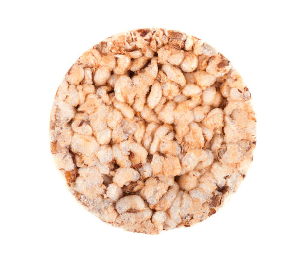 istock Wholegrain crispbreads isolated on white background. Top view 868363502