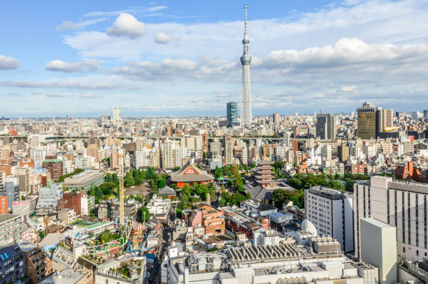 istock Tokyo cityscape with Tokyo Skytree and Senso-ji Temple 868363608