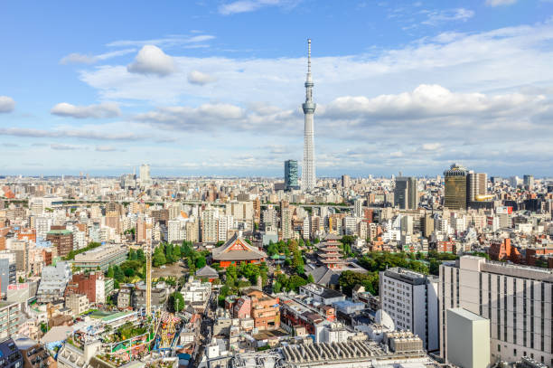 istock Tokyo cityscape with Tokyo Skytree and Senso-ji Temple 868365616