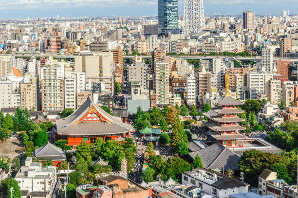 istock Tokyo cityscape with Senso-ji Temple 868366148