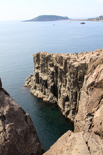 Tojinbo cliff is located in Fukui, Japan. It is very famous cliff in Japan.