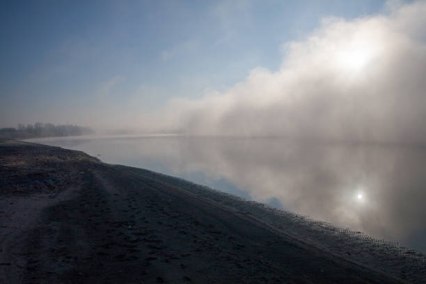 istock Morning on the river early morning fog 868373848