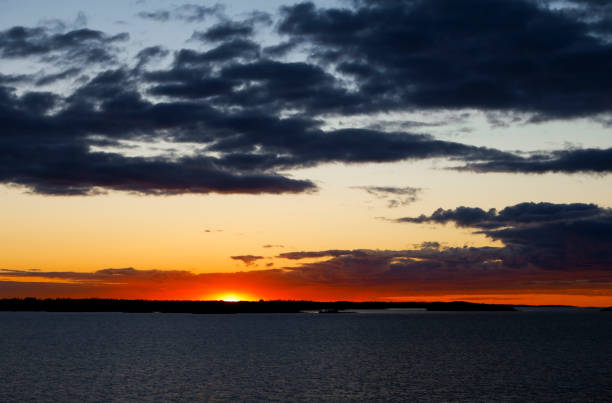 istock Dramatic sunset over the Stockholm archipelago 868376272