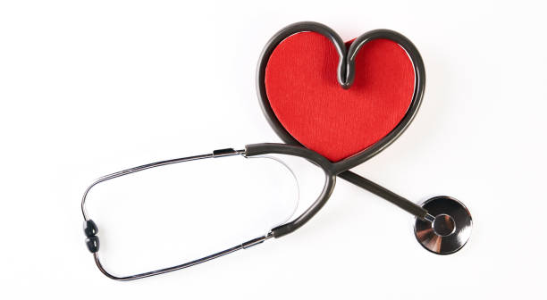 istock Red heart and Medical stethoscope 868379780