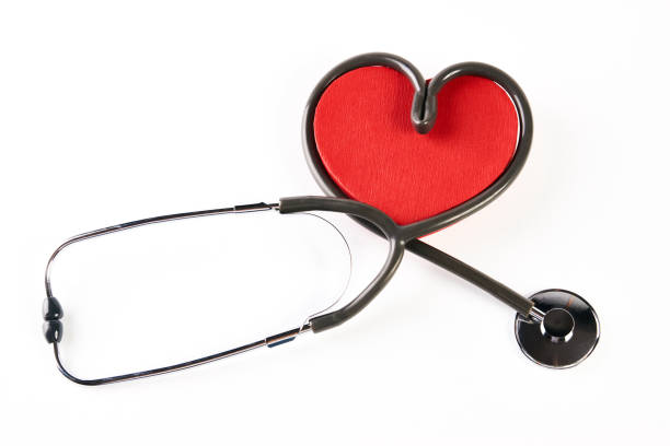 istock Red heart and Medical stethoscope 868380446