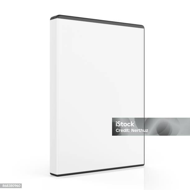 Blank Dvd Case Isolated Stock Photo - Download Image Now - DVD Case, DVD, Template