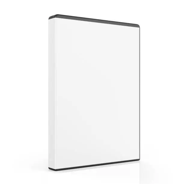 Photo of Blank DVD Case Isolated