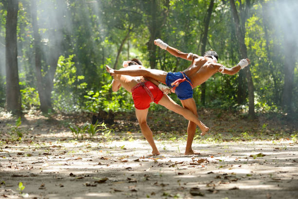 istock Muay thai fight boxing art and combat rope tied hand 868381292