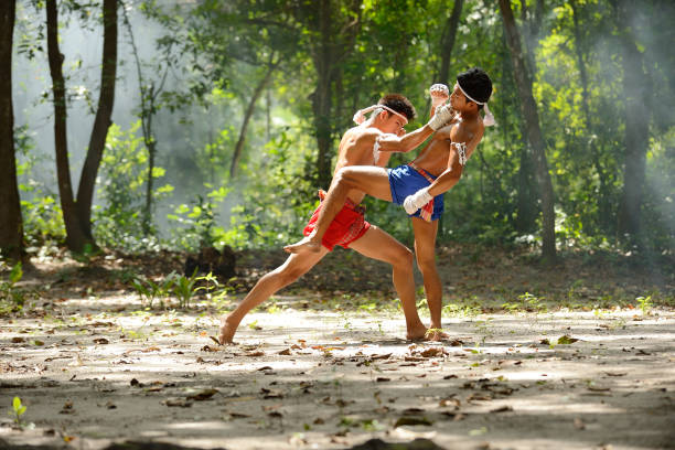 istock Muay thai fight boxing art and combat rope tied hand 868381456
