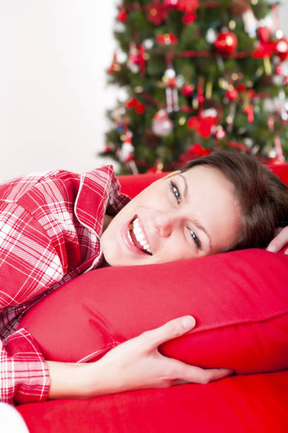 istock Smiling woman relaxing 868384284