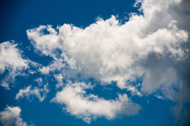 istock Sky clouds on a background of bright blue clear sky 868388608