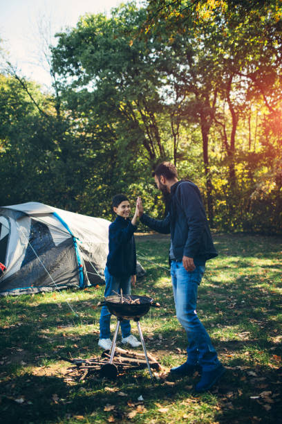 istock Family camping together 868388996
