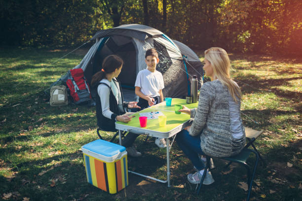 istock Family camping together 868389516