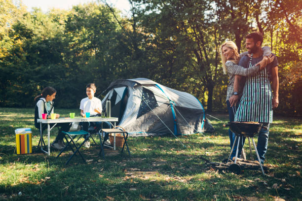 istock Family camping together 868389660