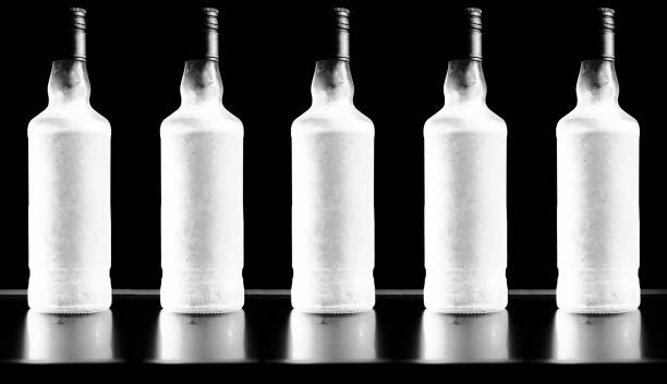 istock Luxury frozen vodka bottle 868392928