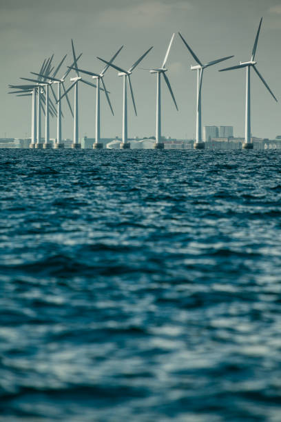 istock Wind turbines farm in Baltic Sea, Denmark 868395942