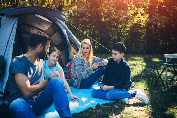 istock Family camping together 868396648
