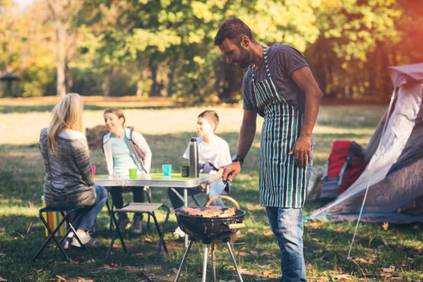 istock Family camping together 868399178