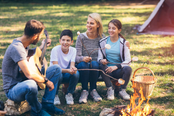 istock Family camping together 868399406